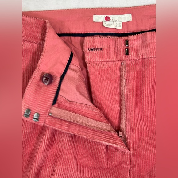 BODEN Women’s Corduroy Pants Coral 10R Business Casual Preppy Spring Classic - Picture 4 of 14